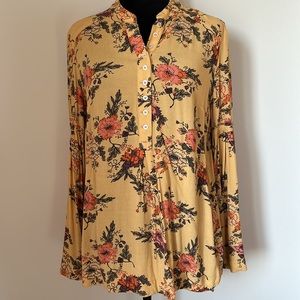 Free People Floral Flowy Top - Size XS
